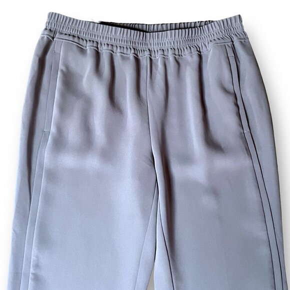 J Crew Womens Reese Trouser Sz 6 Gray Pull On Tulip Hem Pant Minimalist Preppy - Picture 6 of 10